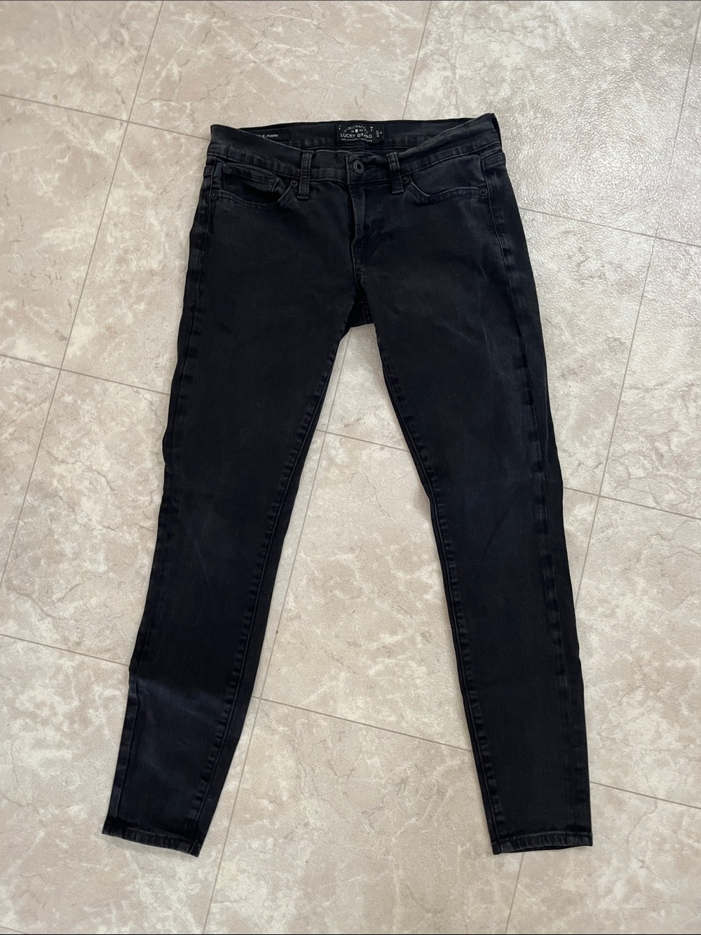 Lucky Brand Women's Black Charlie Skinny Jeans 4/27